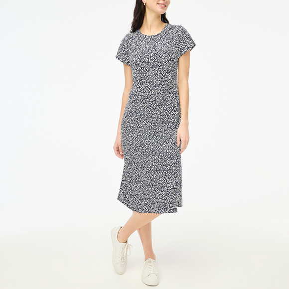 J.Crew Factory Crepe midi slip dress 4 - Picture 1 of 2